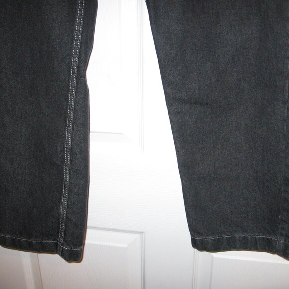 Haband Tailgater Jeans Men's 36 Long Hidden Elastic Waist Black Denim - Picture 2 of 4